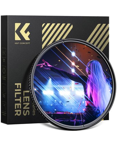 K&FCONCEPT49mmブルーストリークフィルター28層コーティング防カビ撥水撥油擦り傷防止薄型特殊効果フィルターBlueStreak夜景/ポートレート最適(NANO-Xシリーズ)