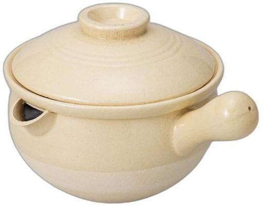伊賀行平鍋クリーム5.0[23.5x18x14cm700cc]|土鍋陶器直火OKセトモノホンポ(Setomonohonpo)