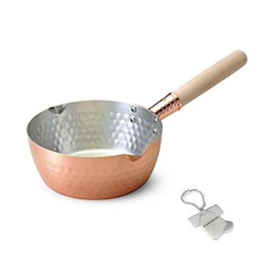 J-kitchens片手鍋銅製雪平鍋18cmガス火専用日本製オリジナルカンキリくんT付