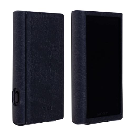 MITERケースソニーウォークマンSonyWalkmanNW-A307A306A303A300用手作りのイタリア製PUレザーカバーCaseCoverforA300(Black)