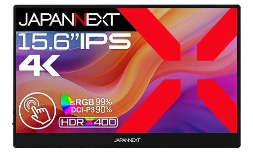 JAPANNEXT 15.6in 移動性管する IPS ダイアログボックス 4K UHD 3840x2160解像力 (USB/Type C/MAC マイコン相応う/金棒引き内蔵 / sRGB100% / 光輝) JN-MD-IPST156U