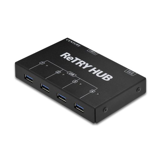 センチュリー センテック USBデバイス接続制御機能搭載 4ポートUSB3.1Gen1対応ハブ 「ReTRY HUB (リトライハブ) 」 CT-USB4HUBV2_FP|fleurette
