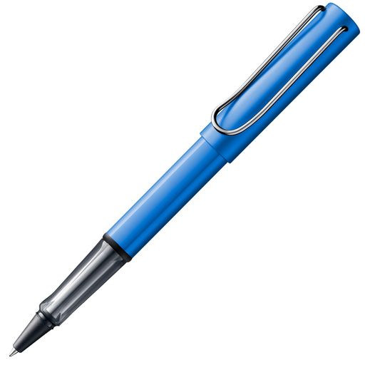LAMY(ラミー)AL-STARオーシャンブルーローラーボールペン-透明で人間工学に基づいたグリップのペン線幅M-軽量アルミニウム製ボディ-ローラーボールリフィル黒LAMYM63付き画像