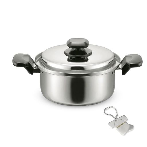 J-kitchensクックライフ両手鍋ウォーターヘルシー機能付き20cmガスIH対応日本製オリジナルタグ付