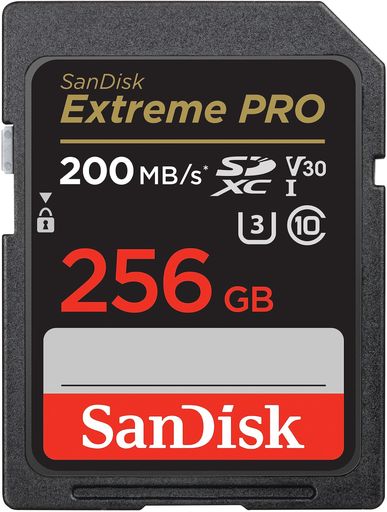 SanDisk(サンディスク)256GBExtremePROSDXCUHS-I記憶装置歌留多-C10、U3、V30、4KUHD、SD歌留多-SDSDXXD-256G-GN4IN