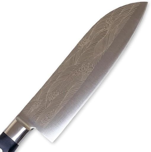 匠美風多目的包丁金彩彫り波三徳包丁170mm刃渡り170mmモリブデン鋼AUS-8日本製
