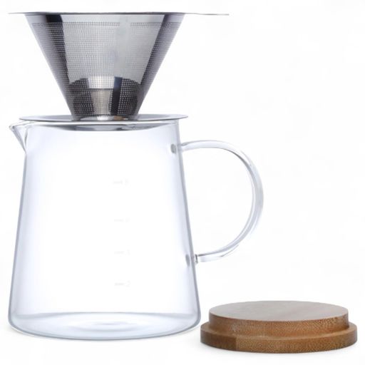 J-kitchens水影コーヒーサーバーセット(ステンレス製コーヒードリッパー&ドリップポット)Φ80xH112mm580ccCurrentModel