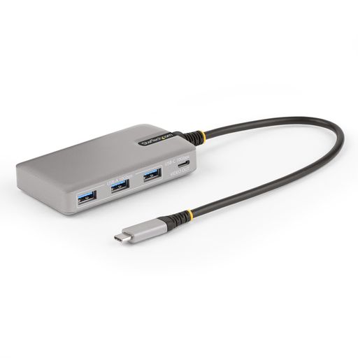 StarTech USB-Cハブ 4ポート 3A+1C 4K DP Alt対応 100W PDパススルー 30cm一体型ケーブル HB31C3A1CDPPD3|fleurette