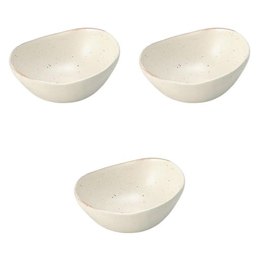 3個セットオルジェデリカ18珊漬物鉢[17.5x14.5x7.4珊]|楕円面鉢セトモノホンポ(Setomonohonpo)