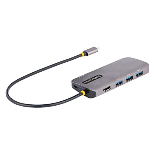 StarTech.comUSBマルチこしき/USB-C/4K60HzHDMI/100WPD/3xUSB/ローカルエリアネットワーク/長尺