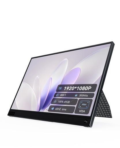 UWH15.6インチポータブルスクリーン拡張モニターHDR1920*1080P16:9300cd/m2Type-CHDMIMicro-USBポータブルモニターノートパソコンに最適Vesaスタンドをサポート