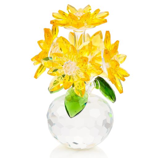 KertariK9クリスタルフラワー蓮の花置物枯れない花造花花束オシャレインテリア蓮ガラス細工飾り小物お祝い母親誕生日クリスマス母の日結婚記念日退職祝いプレゼント女性人気妻へ彼女へ…