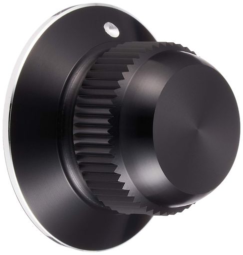 HATA ヒラメローレット・ハットノブ(Φ6.4・ドット) 黒色 セット｜fleurette
