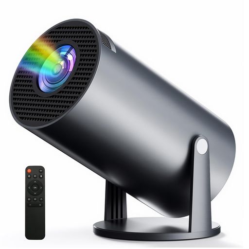 プロジェクター 家庭用【最新進化ANDROID TV搭載!・4K対応・270&deg;回転】プロジェクター 小型 軽量 天井投影 WI-FI6 接続BLUETOOTH5.4 リアル1080P高輝度 内蔵HIFIスピーカー 自動台形補正 短距離投影｜fleurette