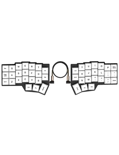Koravax 分離型キーボード Corne V4.1 46キー 左右分離型 英語配列 ロープロファイル メカニカルキーボード 有線 RGBバックライト搭載 Vial/QMKプログラマブル ホットスワップ対応 エルゴノミクス&hellip;｜fleurette