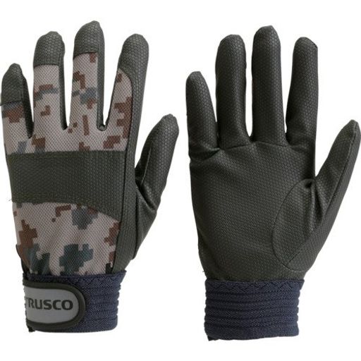 TRUSCO(トラスコ)PU擬装グローブ薄墨色LTPU-CMG-Lx10双【容れもの売りわたす】