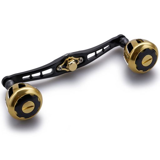 HEIGHTEN120mmリールハンドル32mmノブ搭載シマノダイワアブガルシア通用ベイトリール用WheelSeries(ブラック&ゴールド)(HT10202) 6,044円