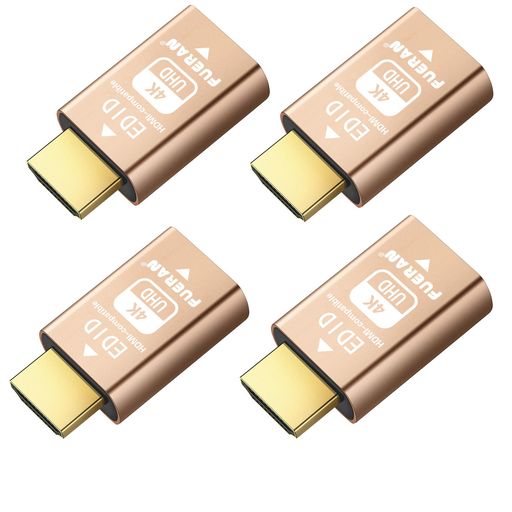FUERANHDMIEDIDエミュレーターパススルーエミュレーターアダプター第3時人MacThunderboltからHDMI相応うスイッチャー/エクステンダー/AV受信システム/ビデオスプリッター4K、3840x2160@60サイクル-