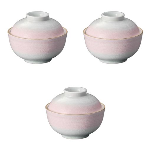 3個セット強化二色吹白刷毛煮物鉢[10.8x8.8cm]|煮物碗陶磁器強化セトモノホンポ(Setomonohonpo)