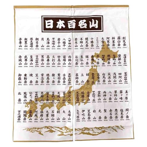 楽天市場】日本百名山 ファミリア のれん インテリア雑貨