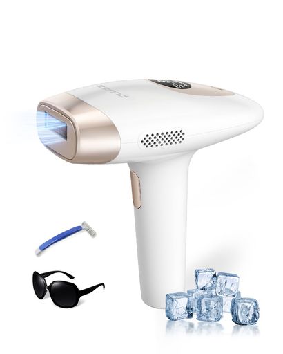【冷感機能搭載・美肌ケア対応】PLUZZ IPL光脱毛器 家庭用脱毛器 99万回フラッシュ 男女兼用 メンズ レディース 電気シェーバー 女性対応｜fleurette