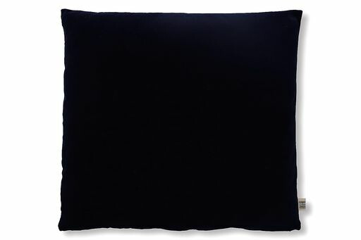 DDintexディーディーインテックス銘仙版座布団カバービンテージベルベットネイビー55x59cm[コットンベルベット使用]