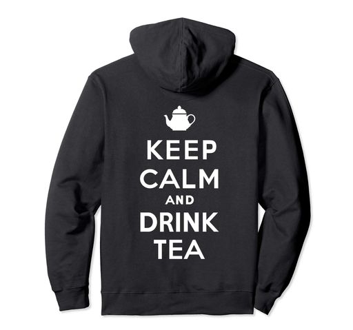 平静を保ちお茶を飲む(KeepCalmandDrinkTea)パーカー