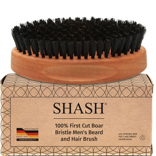 ドイツ製手作り1869年から男性用ヘアブラシ、メンズヘアブラシ―100%猪毛男性用グルーミングヘアブラシ、100%ボアブリストル男性用グルーミングヘアブラシ、細毛から普通毛用、木製ヘア…