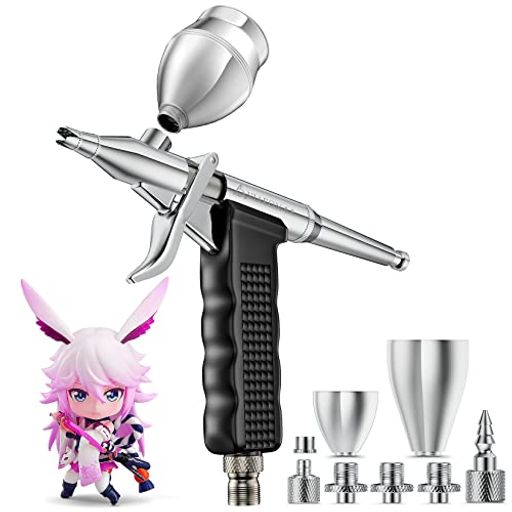 デコトラ】トリガー式エアブラシ 0.3／0.5／0.8mm＋カップ3種