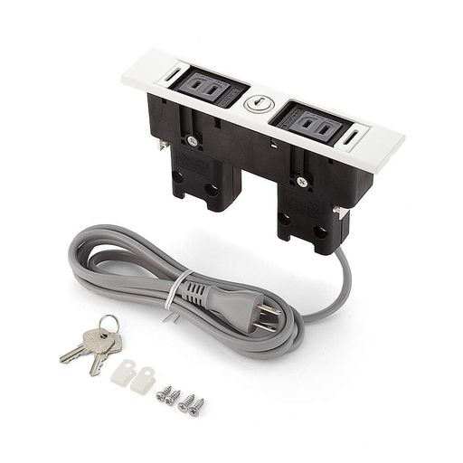 スガツネ工業(LAMP)デスクトップマルチタップDML型DML-PP-L-WT