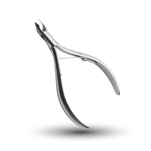 RuiSmithsUltra-Premiumステンレス鋼キューティクルニッパー-スパニッシュハンドル、丸型ボックスジョイント、マットクロームメッキ-5mmジョー、シングルスプリング