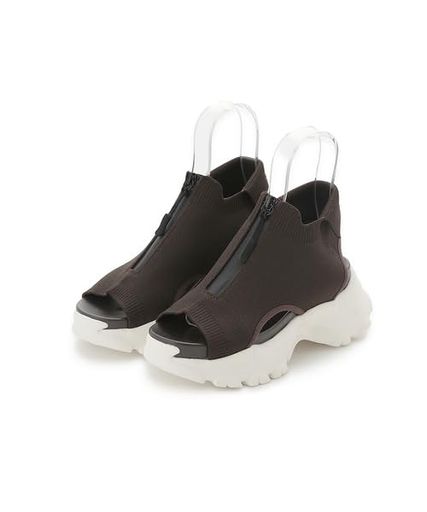 [エミ]ecoニットサンダル13WGS252501レディースBRW22.5