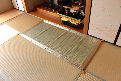 純国産掛川織い草御前(仏前)ござ『古代』約88x120cm