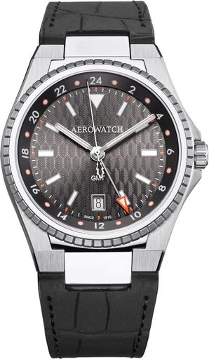 [アエロウォッチ] 腕時計 GMT デイト スイス製 A44999 AA01｜fleurette