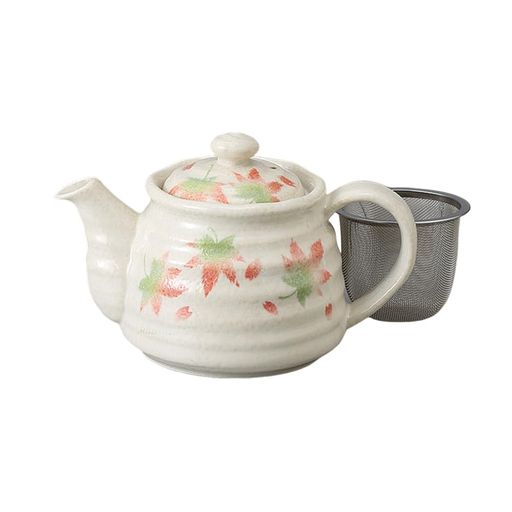 エールネット(Ale-net)ティーポットポット450cc花春秋2.5合ポット(茶こし付)磁器美濃焼日本製おしゃれ