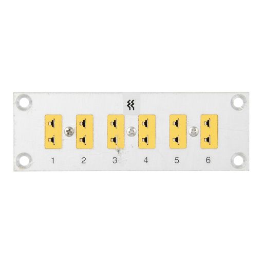 林電気工(HayashiDenko)細密画熱電対コネクタージャックパネル6対K印字機黄113x38mmMHJP-K6