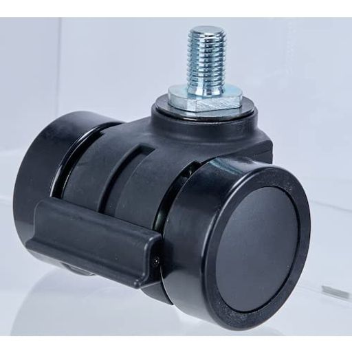 ねじ込み式重荷重用低床型 双輪キャスターダブルベアリング ナイロン車66mm THCN66-B M20XP2.5｜fleurette