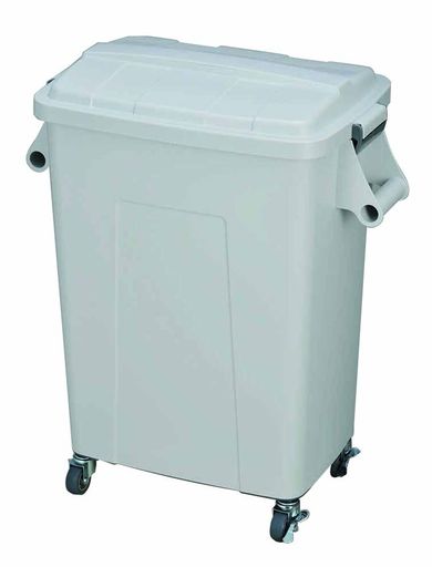 トンボゴミ箱45L日本製キャスター付厨房用業務用グレーダストペール新輝合成45型