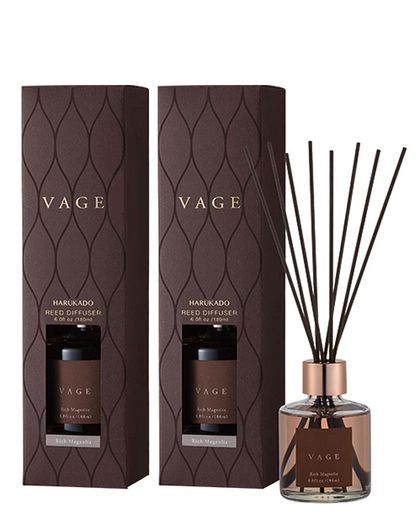 晴香堂【2個セット】VAGE(バーグ)リードディフューザーリッチマグノリア180mlルームフレグランスルームディフューザー芳香剤