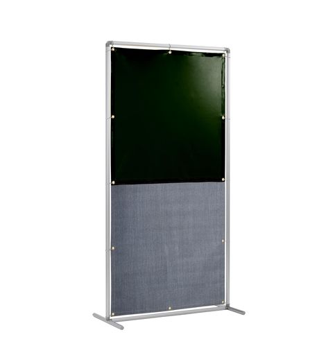 吉野 遮光火花兼用衝立(ダークグリーンxA種シート)1x2 単体固定足 YS-12SF-DG-BW 火花用衝立|fleurette
