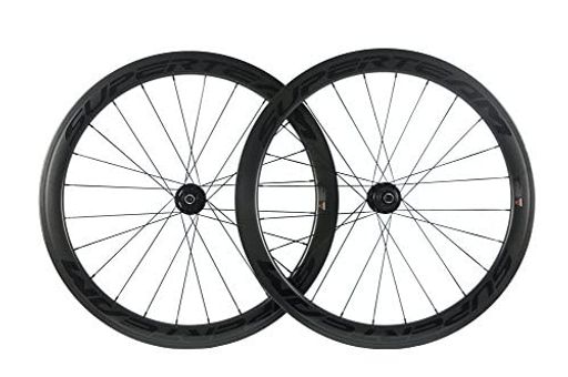 SUPERTEAMカーボンファイバーロードディスクブレーキホイールセット50粍クリンチャーホイール25粍幅(Center-LockThru-AxleTypeFront12*100mmRear12*142粍)