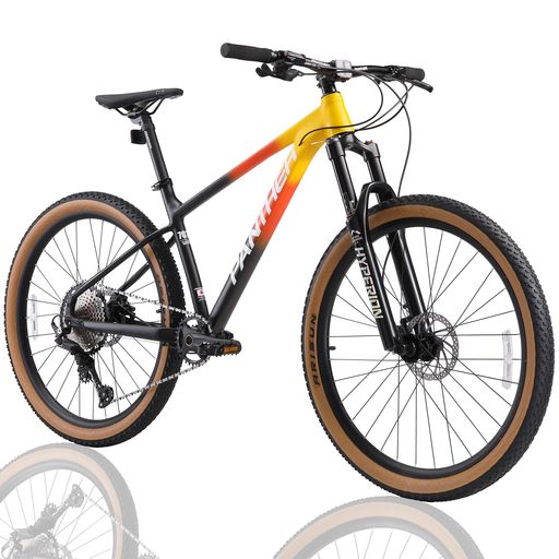 PANTHER(パンサー)レーシングマウンテンバイク銀輪オフロードMTB27.5inch軽さ軽銀ひな形Shimano12速スルーアクスル拷問台仕様模様内蔵ケーブルリモートエアサスペンション油圧ディスクホロー… 自転車・サイクリング-マウンテンバイク-スポーツ・アウトドア