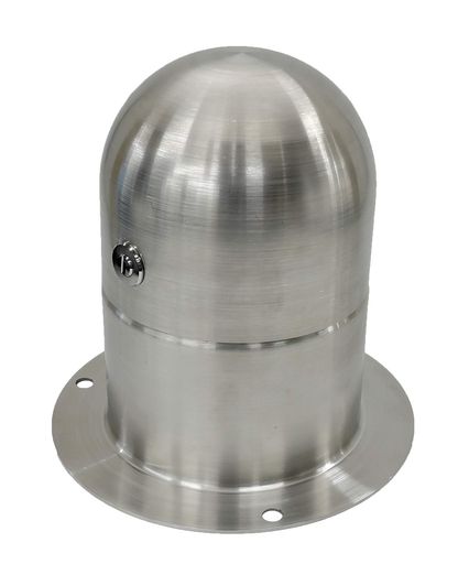 福西鋳物(Fukunishiimono)ステンレス製散水栓ボックス円筒ドーム型施錠装置付SF-BS-1DH-K床上露出用