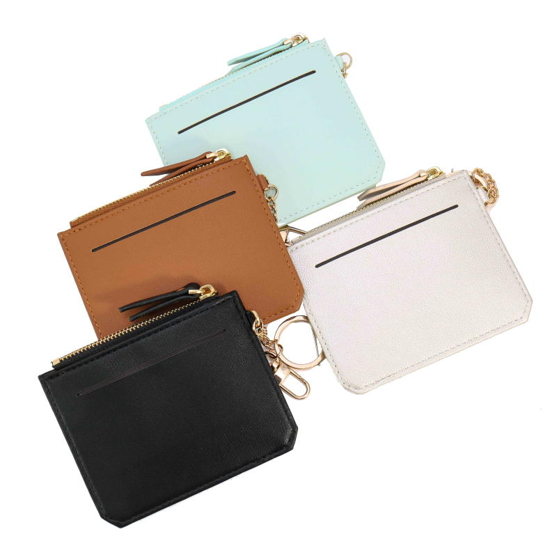 楽天市場】革製 キーチェーン付き 財布 ポーチ ダブルファスナー 2室