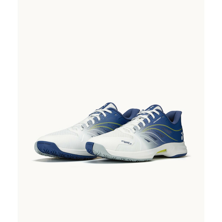 【オムニ・クレーコート】【YONEX ヨネックス 庭球シューズ】力強さ座布団 エアラスダッシュ5 GC / POWER CUSHION AERUS DASH 5 GC(SHTAD5GC-100 白いこと×米国海軍)