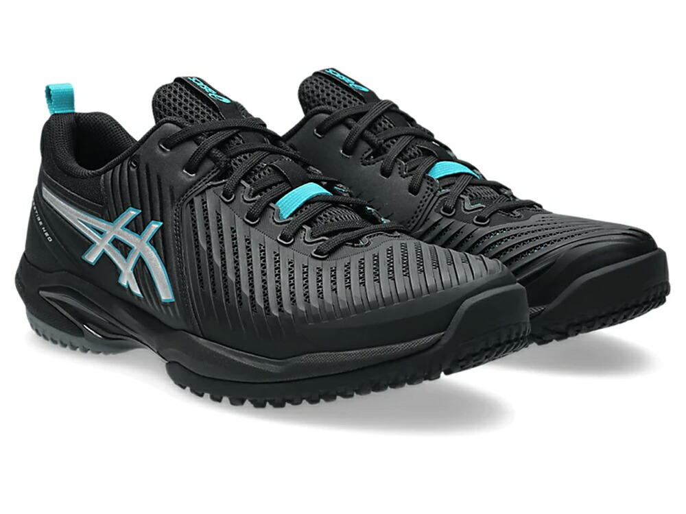[広々とした模範例] 【オムニ・クレーコート】【アシックス ASICS 庭球シューズ】PRESTIGE NEO OC WIDE / プレステージネオ OC 広々とした(1043A029-001 Black / Pure Silver)