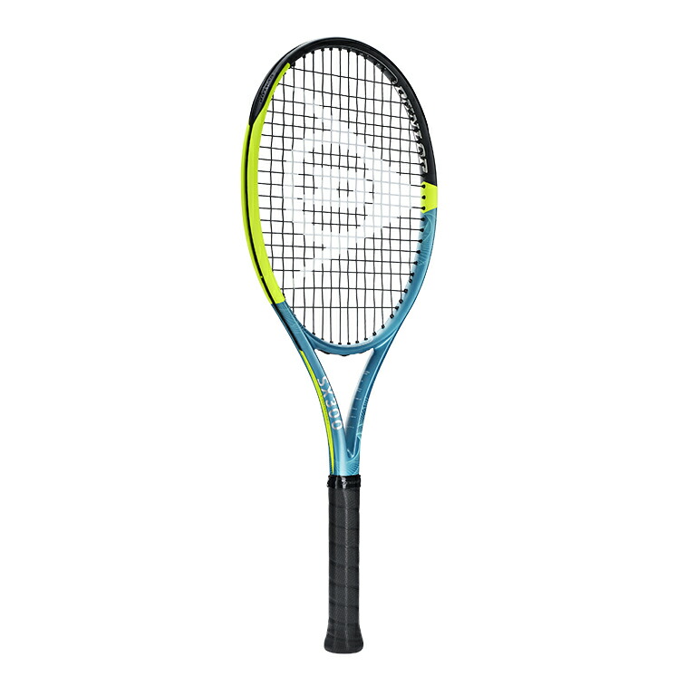 【決するガット＋張り客あしらい】SX 300 / エスエックス 300【DUNLOP ダンロップ 硬式庭球櫂】DS22501(ティール×黄色)