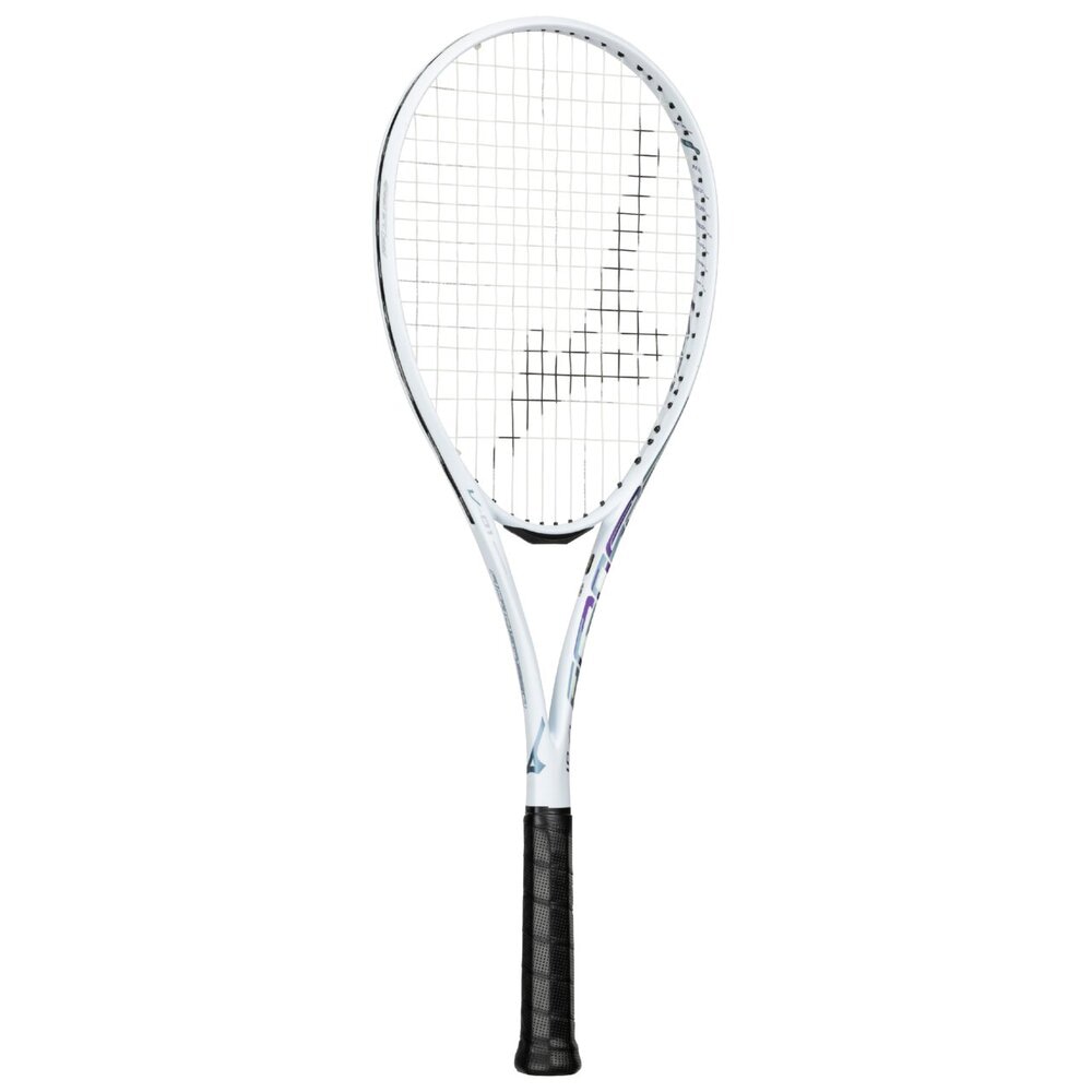 【指定ガット＋張りサービス】 ACROSPEED V-01 / アクロスピード V-01 【MIZUNO ミズノ ソフトテニスラケット】63JTN6A320 (アイスブルー×パープル)