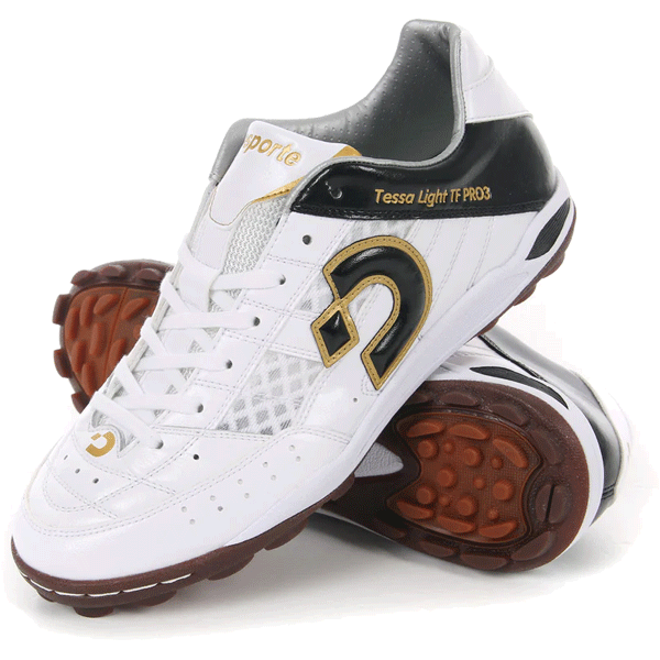 Tessa LIGHT TF PRO3/テッサライト TF 労働者階級 3 (PW×BLK×GLD) DS-2242【desporte】デスポルチトレーニングシューズ