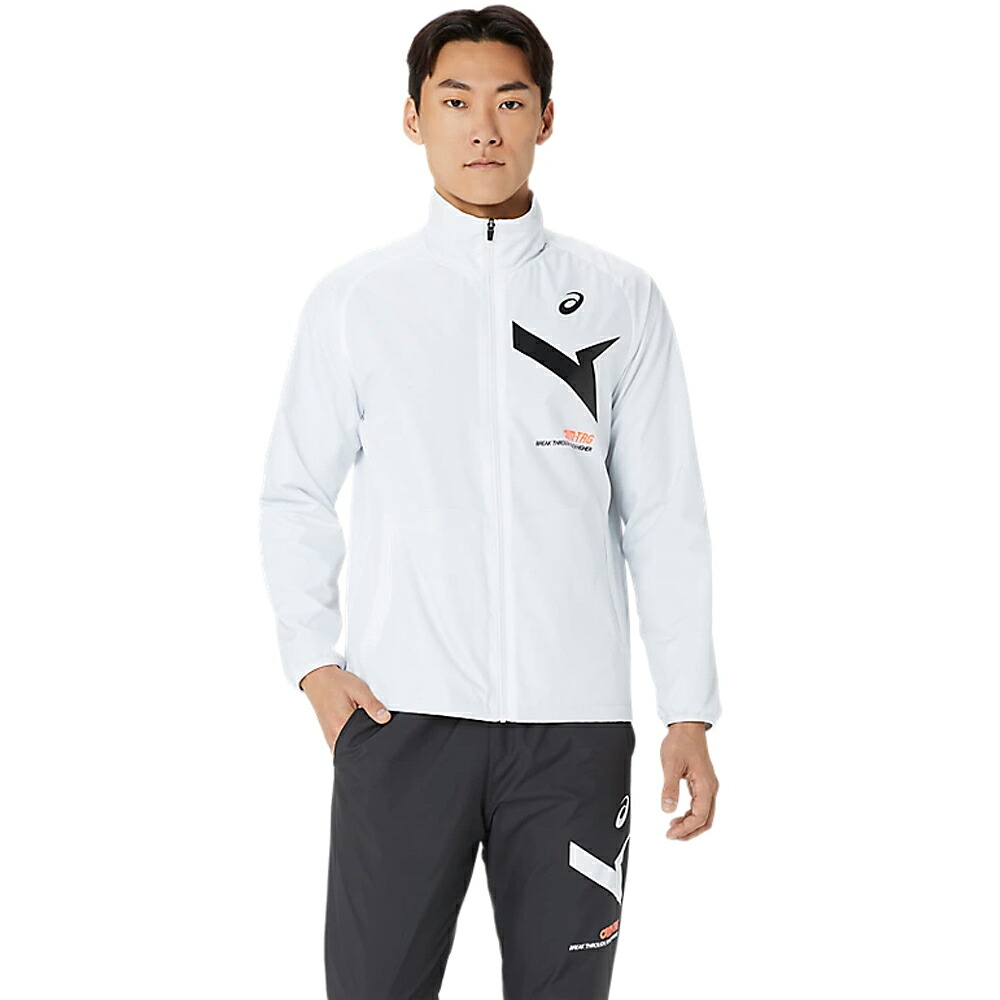 AIM-TRG裏トリコットウインドブレーカージャケット【ASICS アシックスウェア マルチスポーツウェア ランニングウェア アウター】(2031E730-100)|フライトスポーツwebshop